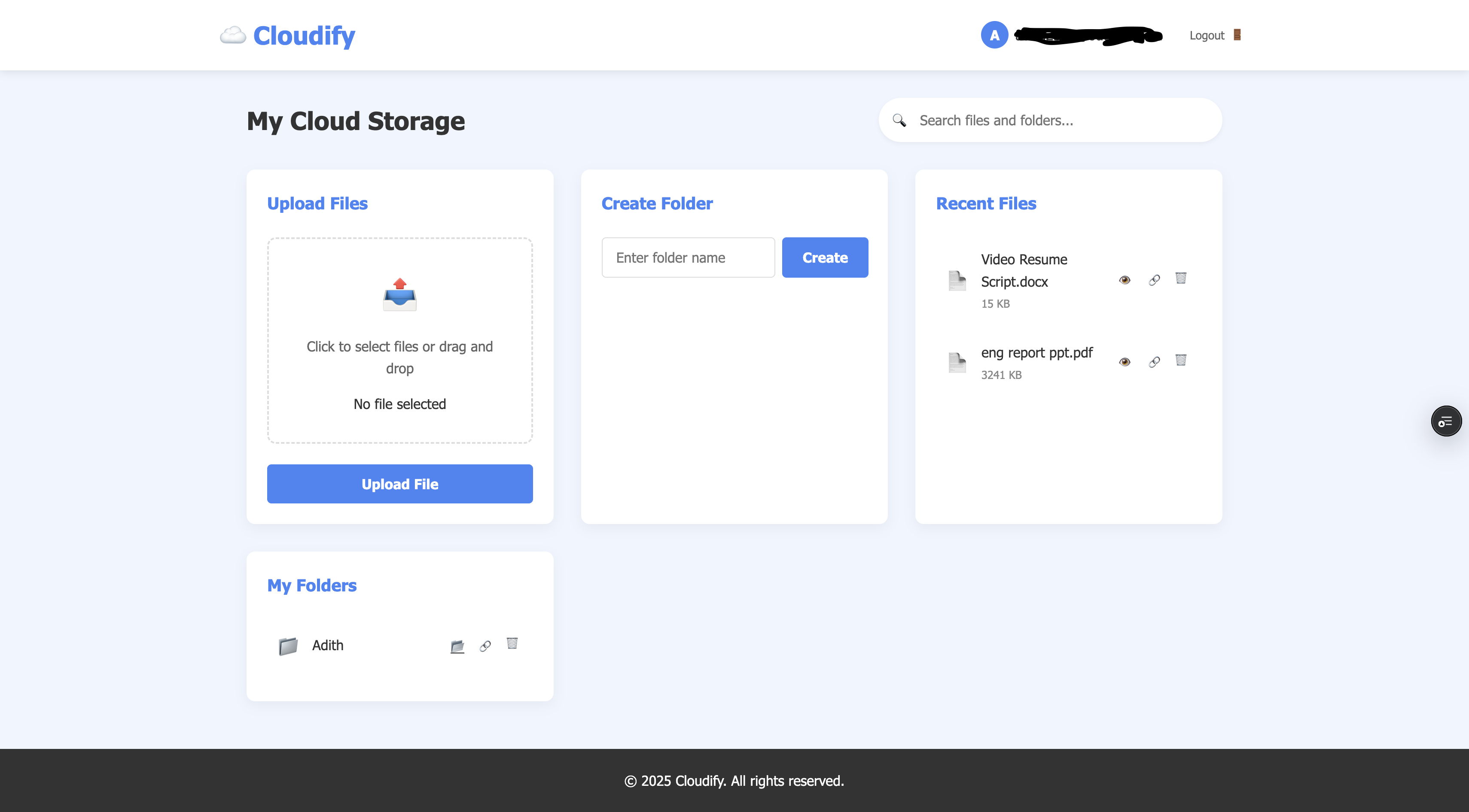 Cloudify screenshot 1 by Adith Manikonda