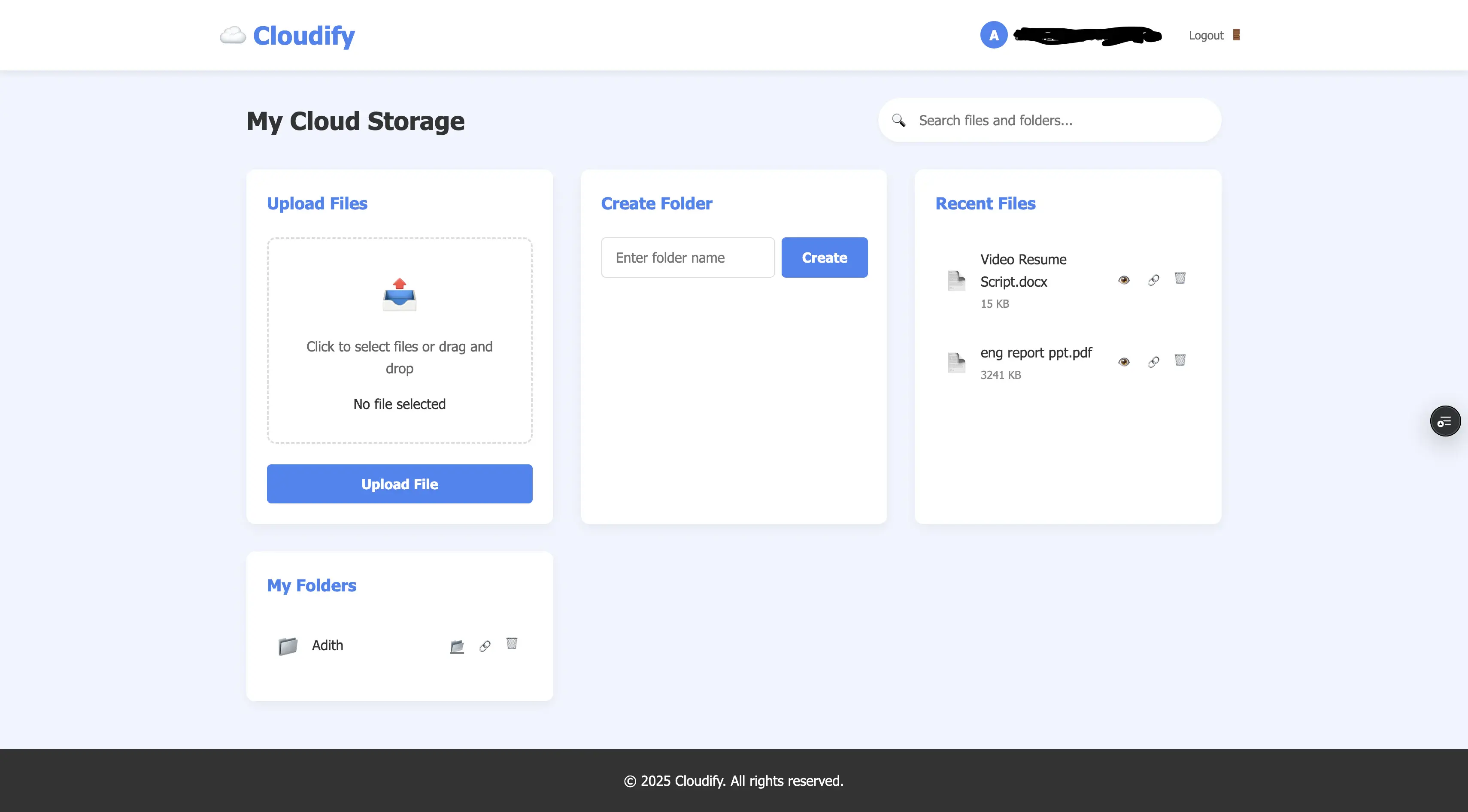Cloudify screenshot 1 by Adith Manikonda