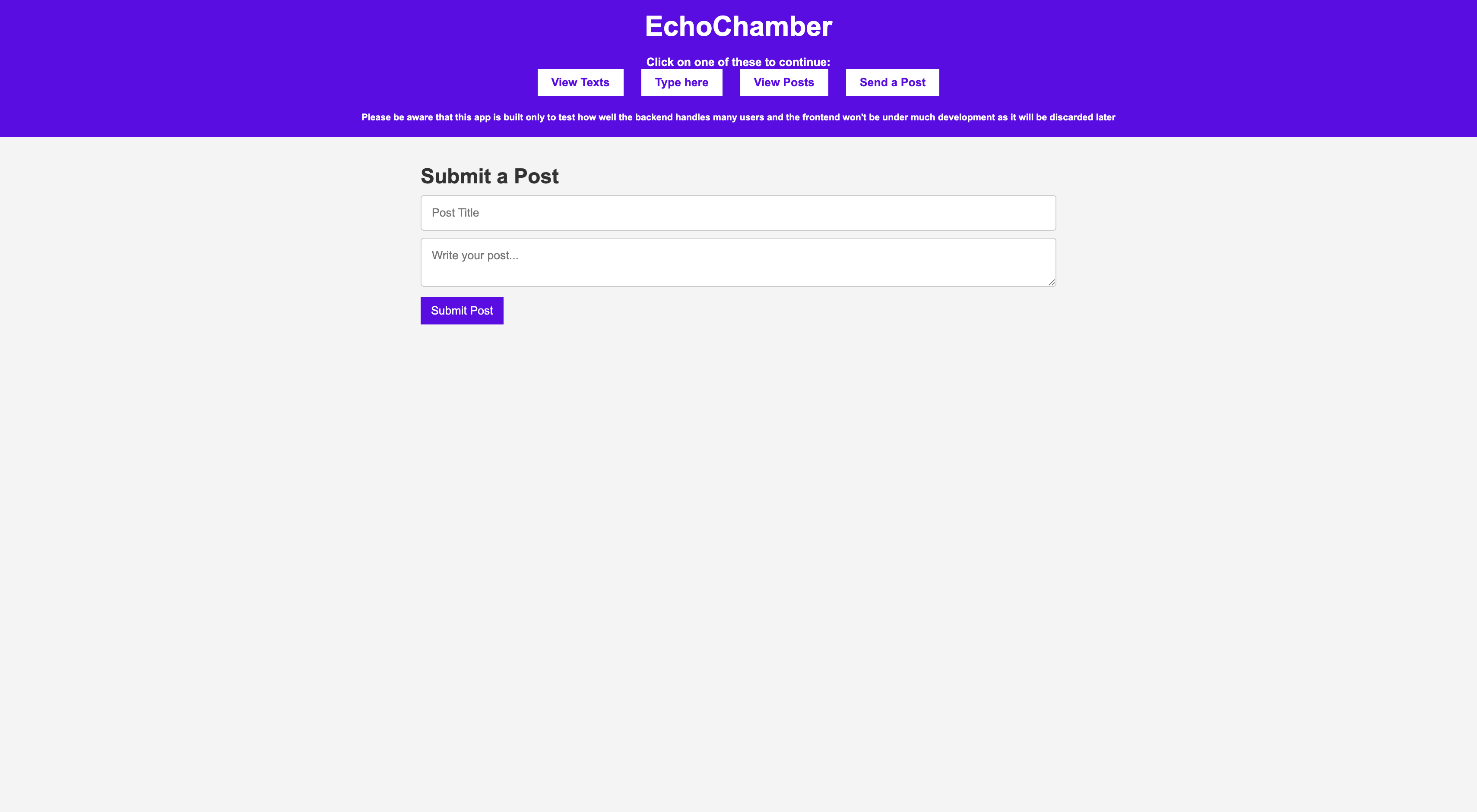 EchoChamber screenshot 1 by Adith Manikonda